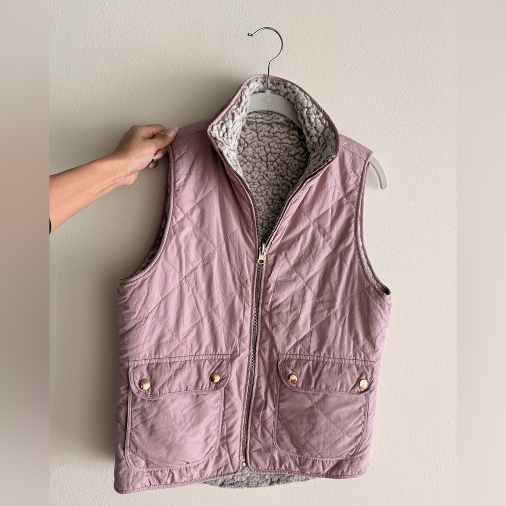 Thread & Supply reversible Quilted Vest with Sherpa